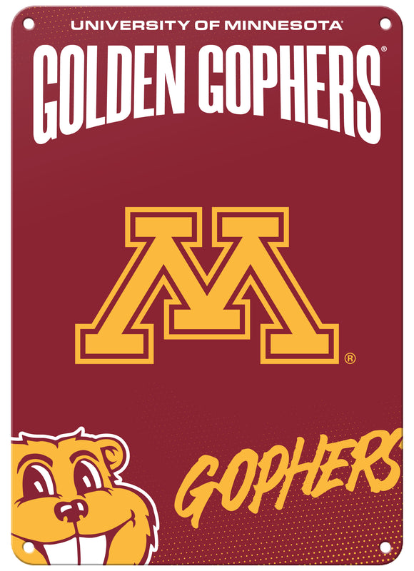 Minnesota Gophers Officially Licensed College Wall Décor Metal Sign – Select Your Size 7 x 10-Inches