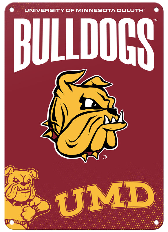 Minnesota Duluth Bulldogs 7"x10" College Wall Decor Metal Sign – Officially Licensed Product