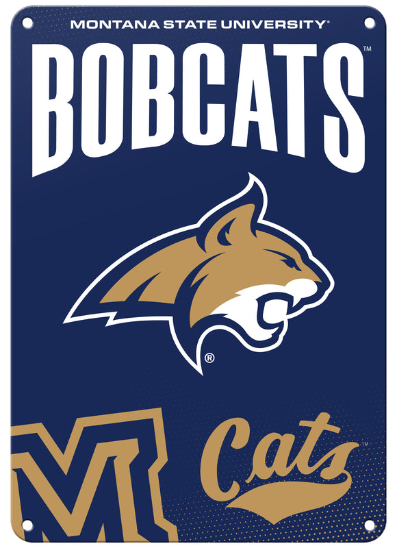 Montana State Bobcats 7"x10" College Wall Decor Metal Sign – Officially Licensed Product