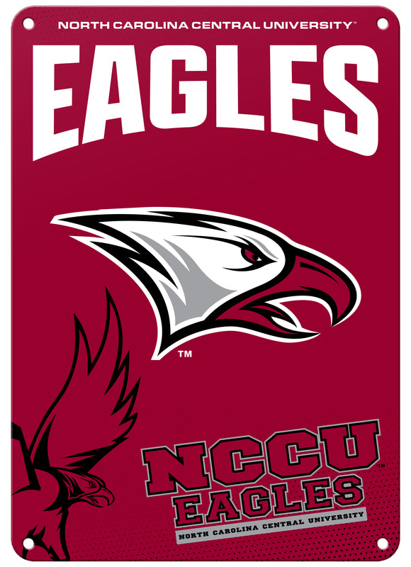North Carolina Central Eagles Officially Licensed College Wall Décor Metal Sign – Select Your Size 7 x 10-Inches