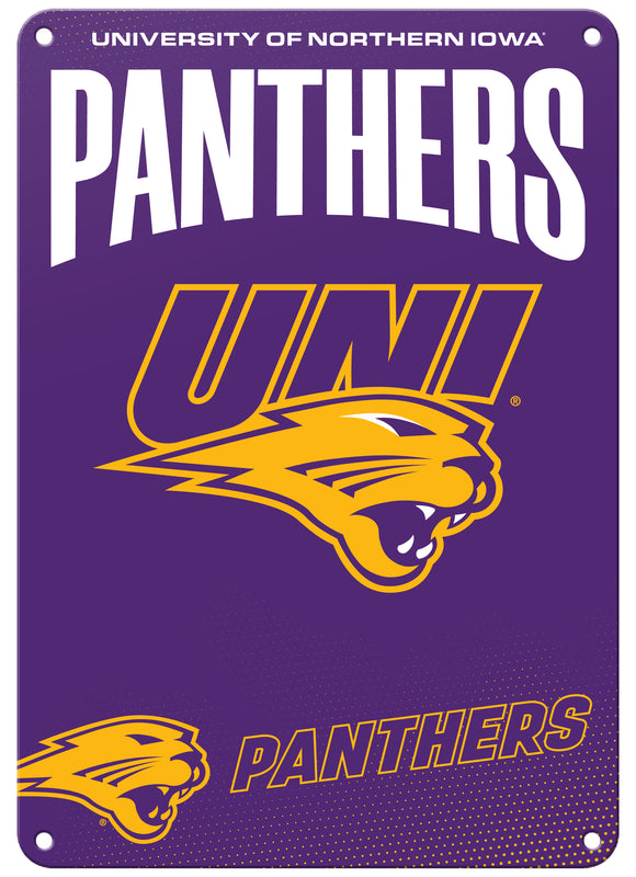 Northern Iowa Panthers 7"x10" College Wall Decor Metal Sign – Officially Licensed Product