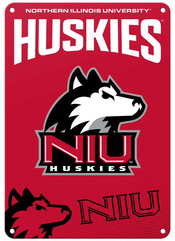 Northern Illinois Huskies Officially Licensed College Wall Décor Metal Sign – Select Your Size 7 x 10-Inches