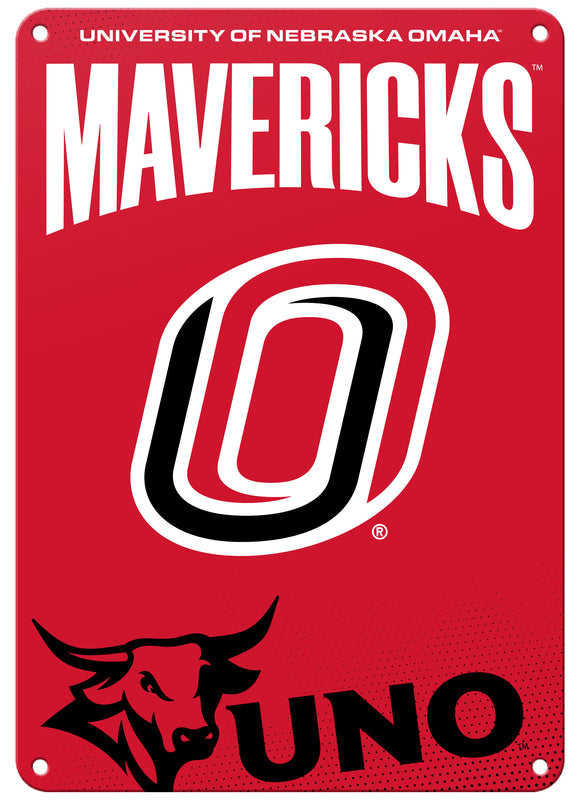 Nebraska at Omaha 7"x10" College Wall Decor Metal Sign – Officially Licensed Product