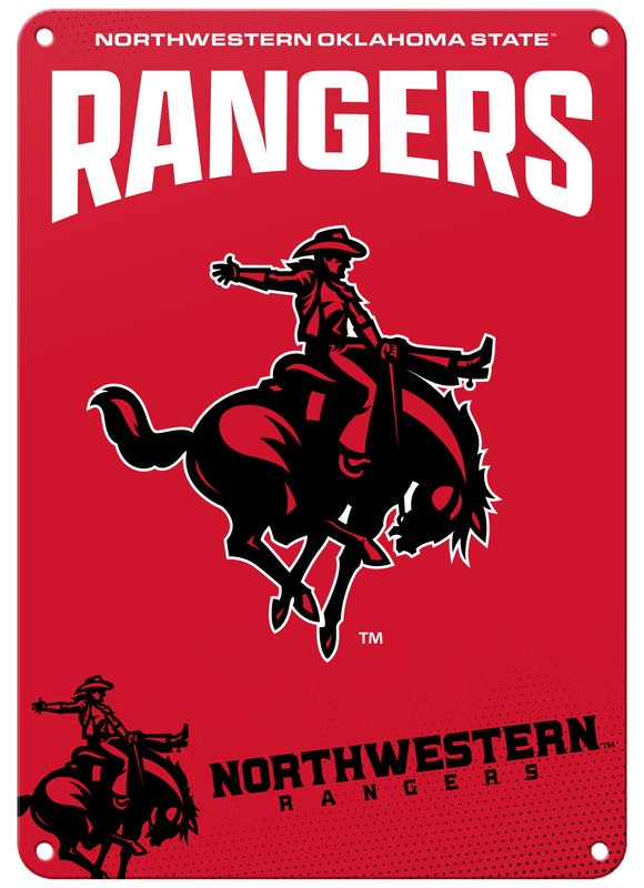 Northwestern Oklahoma State University Officially Licensed College Wall Décor Metal Sign – Select Your Size 7 x 10-Inches
