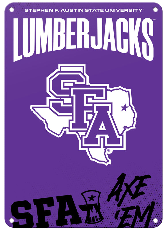 Stephen F. Austin State University Officially Licensed College Wall Décor Metal Sign – Select Your Size 7 x 10-Inches