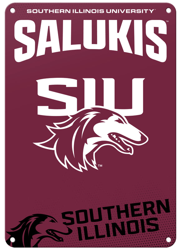Southern Illinois Salukis 7"x10" College Wall Decor Metal Sign – Officially Licensed Product