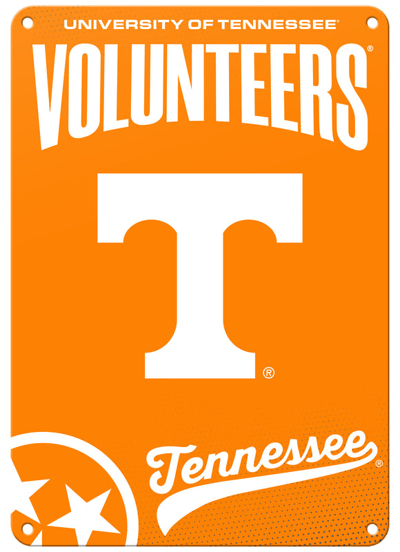 Tennessee Knoxville Volunteers 7"x10" College Wall Decor Metal Sign – Officially Licensed Product