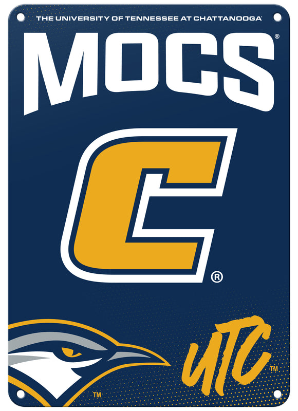 University of Tennessee at Chattanooga Officially Licensed College Wall Décor Metal Sign – Select Your Size 7 x 10-Inches