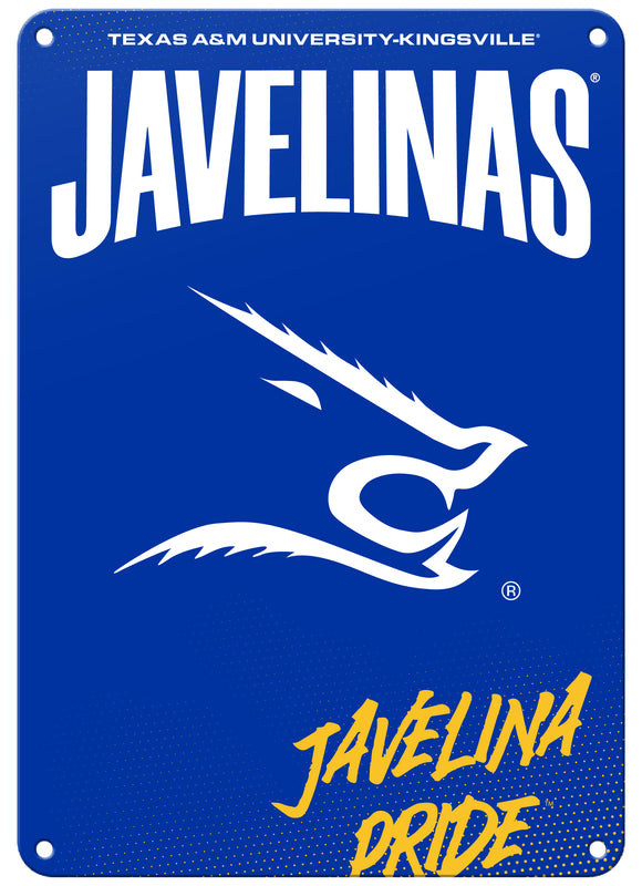 Texas A&M Kingsville Javelinas 7"x10" College Wall Decor Metal Sign – Officially Licensed Product