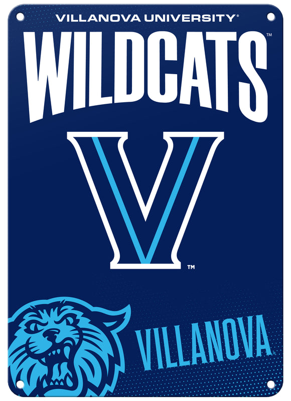 Villanova Wildcats 7"x10" College Wall Decor Metal Sign – Officially Licensed Product