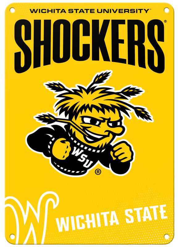Wichita State Shockers Officially Licensed College Wall Décor Metal Sign – Select Your Size 7 x 10-Inches