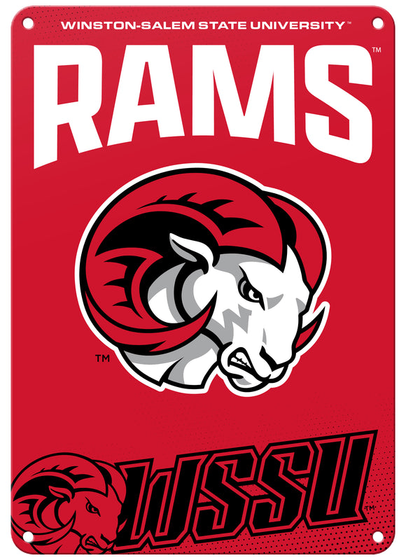 Winston-Salem State Officially Licensed College Wall Décor Metal Sign – Select Your Size 7 x 10-Inches