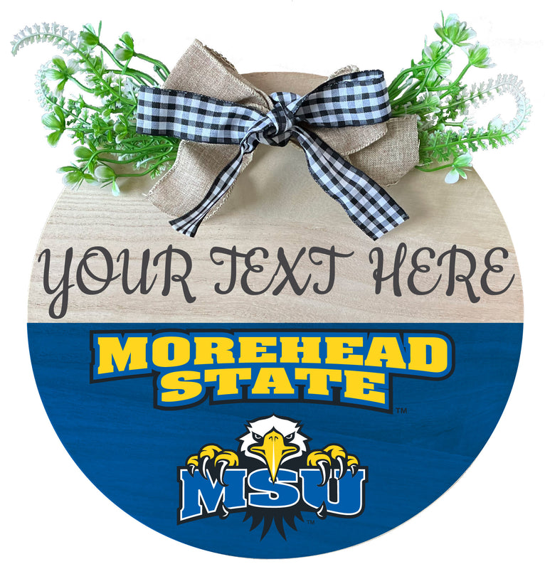 Morehead State University Wooden Wreath Welcome Sign Officially Licensed Collegiate Product