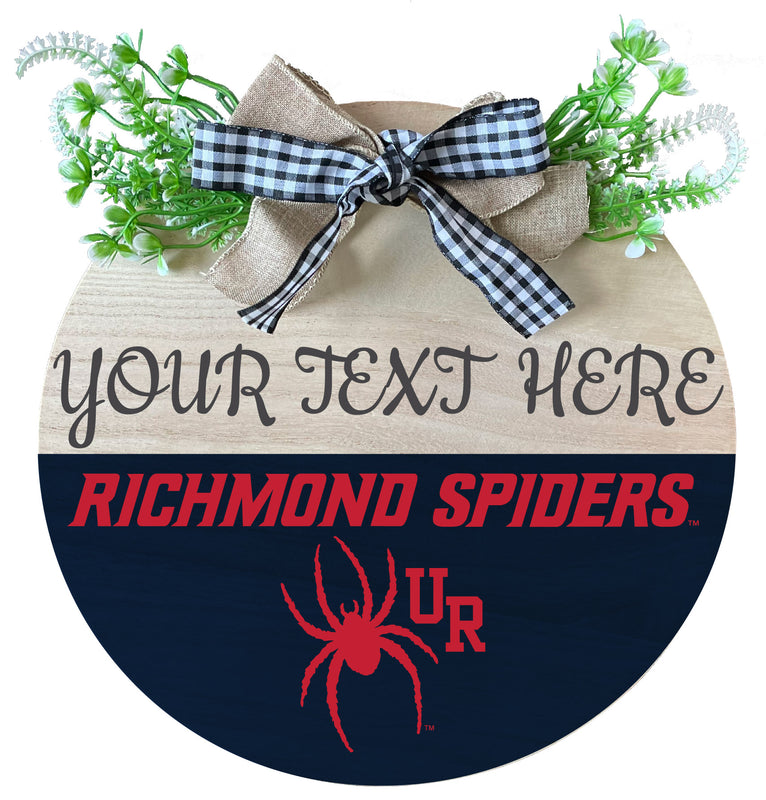 Richmond Spiders Wooden Wreath Welcome Sign Officially Licensed Collegiate Product