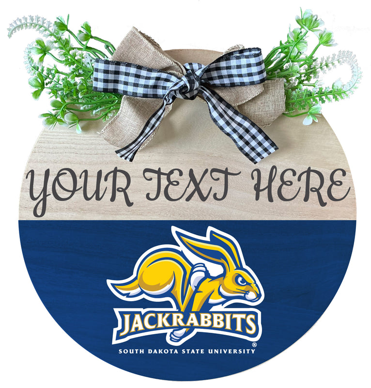 South Dakota State Jackrabbits Wooden Wreath Welcome Sign Officially Licensed Collegiate Product