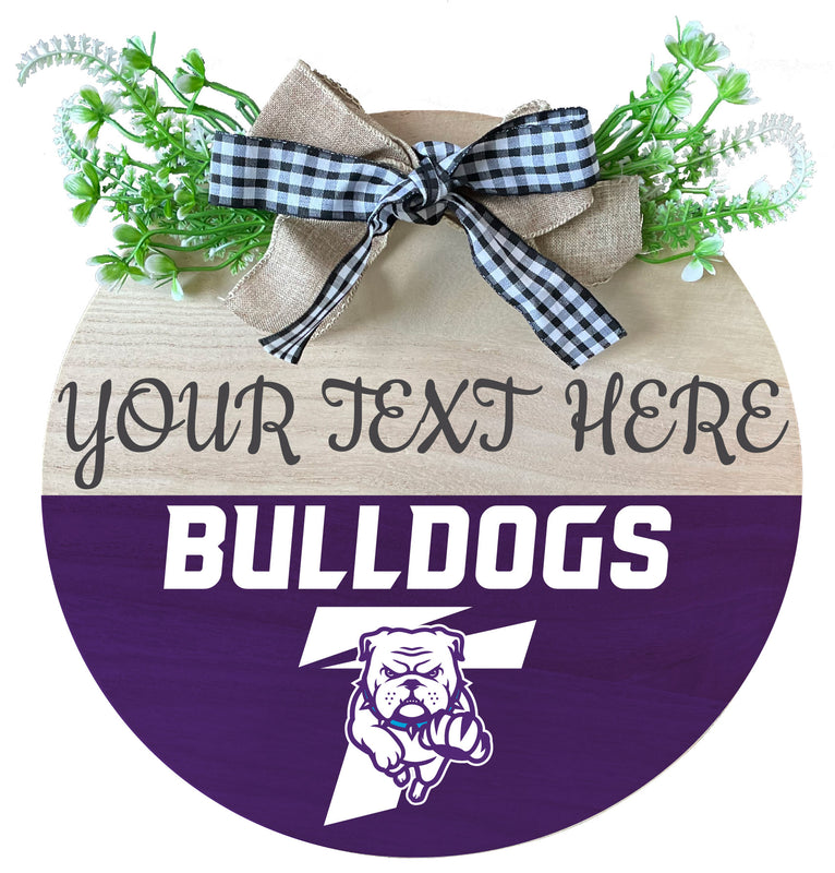 Truman State University Wooden Wreath Welcome Sign Officially Licensed Collegiate Product