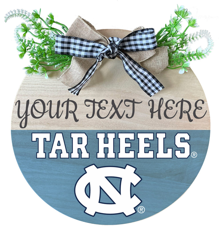 UNC Tar Heels Wooden Wreath Welcome Sign Officially Licensed Collegiate Product