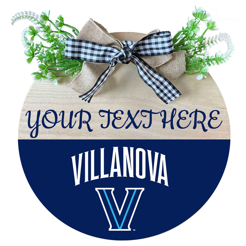 Villanova Wildcats Wooden Wreath Welcome Sign Officially Licensed Collegiate Product