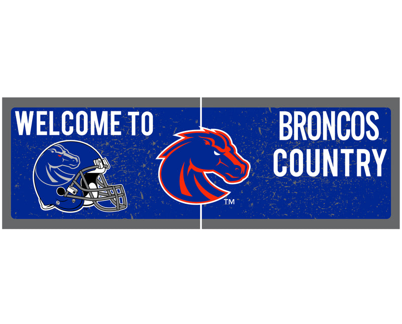 Boise State Broncos Wood sign with frame Officially Licensed Collegiate Product