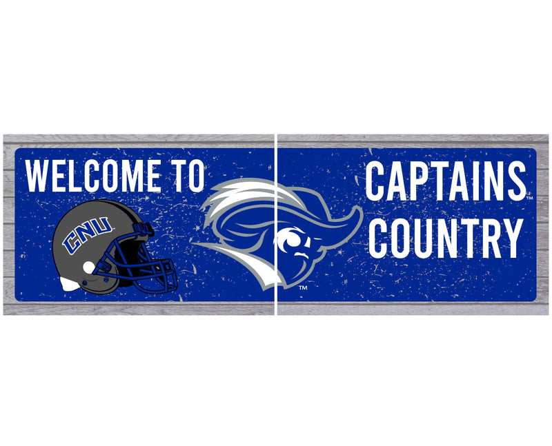 Christopher Newport Captains Wood sign with frame Officially Licensed Collegiate Product