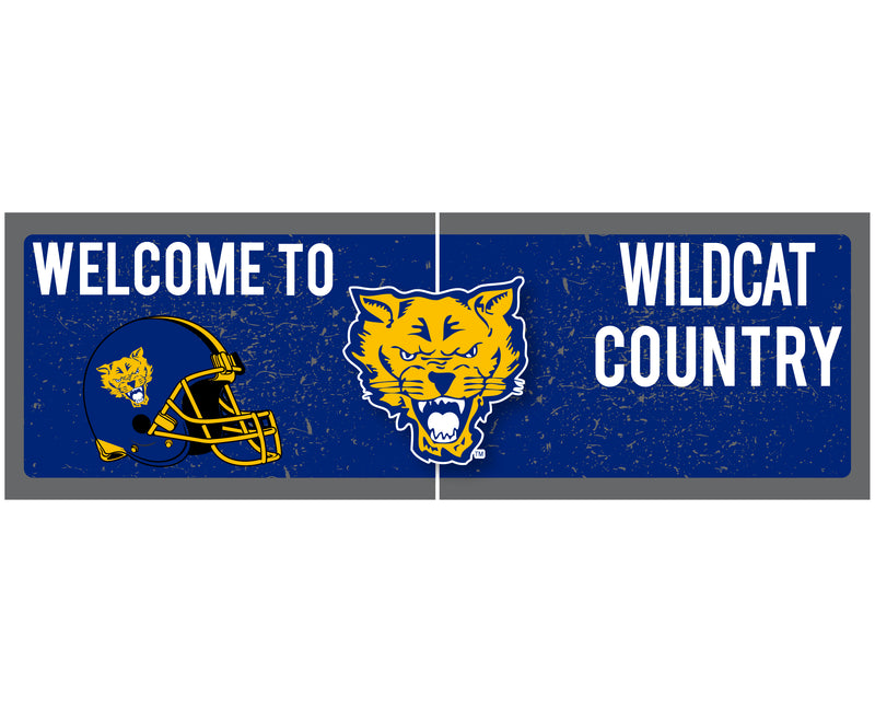 Fort Valley State University Wood sign with frame Officially Licensed Collegiate Product