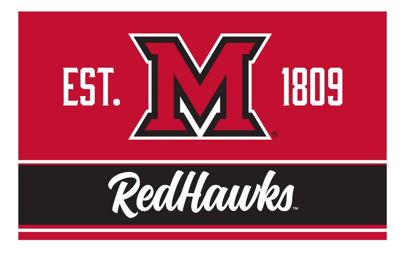 Miami of Ohio Wood sign with frame Officially Licensed Collegiate Product