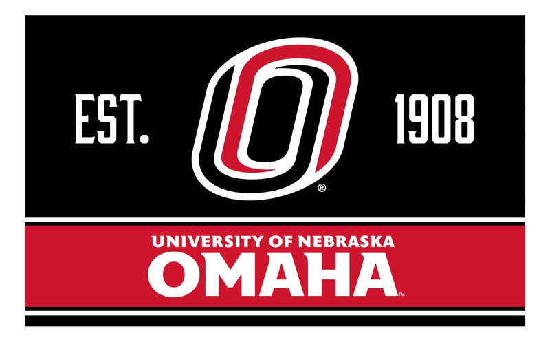 Nebraska at Omaha Wood sign with frame Officially Licensed Collegiate Product
