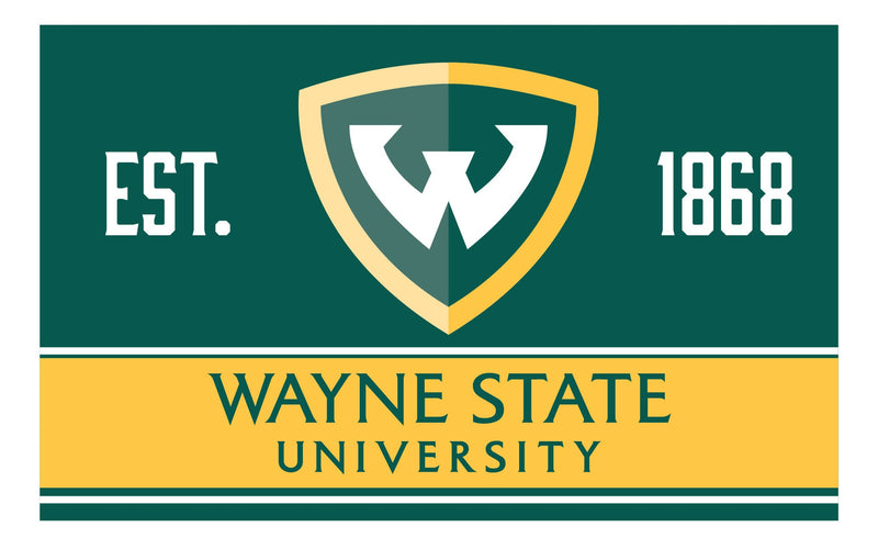 Wayne State Wood sign with frame Officially Licensed Collegiate Product