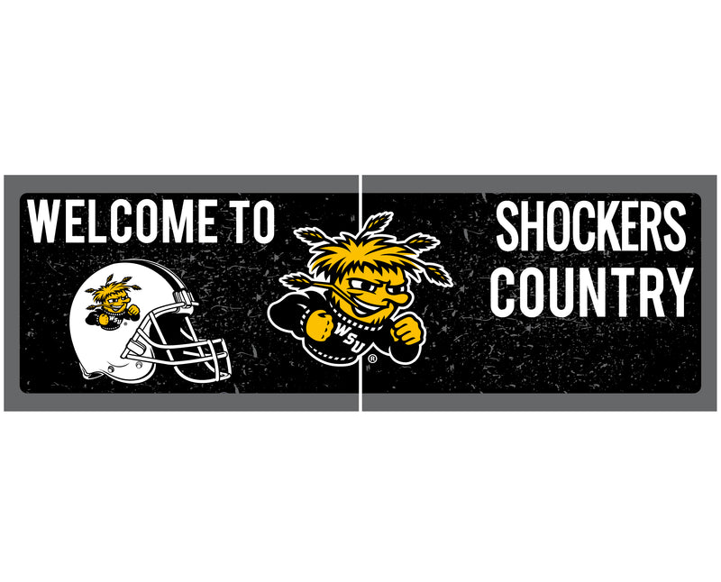 Wichita State Shockers Wood sign with frame Officially Licensed Collegiate Product
