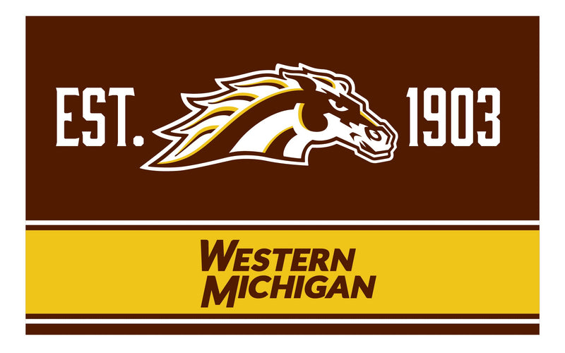 Western Michigan University Wood sign with frame Officially Licensed Collegiate Product