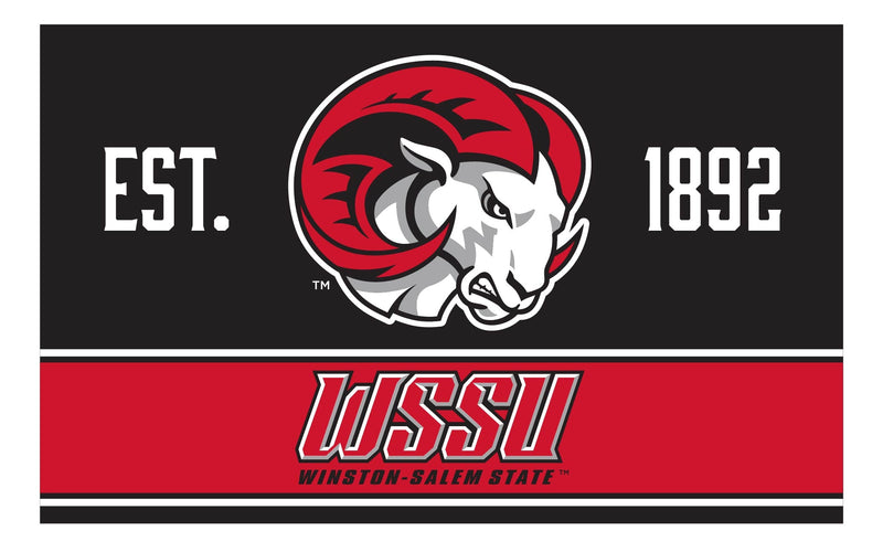 Winston-Salem State Wood sign with frame Officially Licensed Collegiate Product