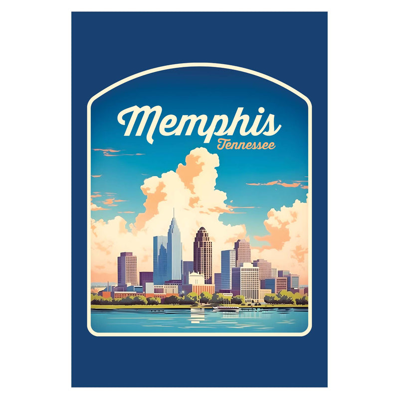 Memphis Tennessee Design A Souvenir Wood sign with frame 5x7