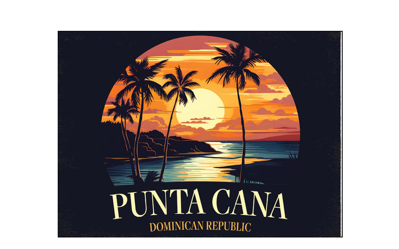 Punta Cana Dominican Republic Design E Souvenir Wood sign with frame 5x7