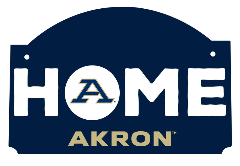 Akron Zips Wood Sign with String Officially Licensed Collegiate Product