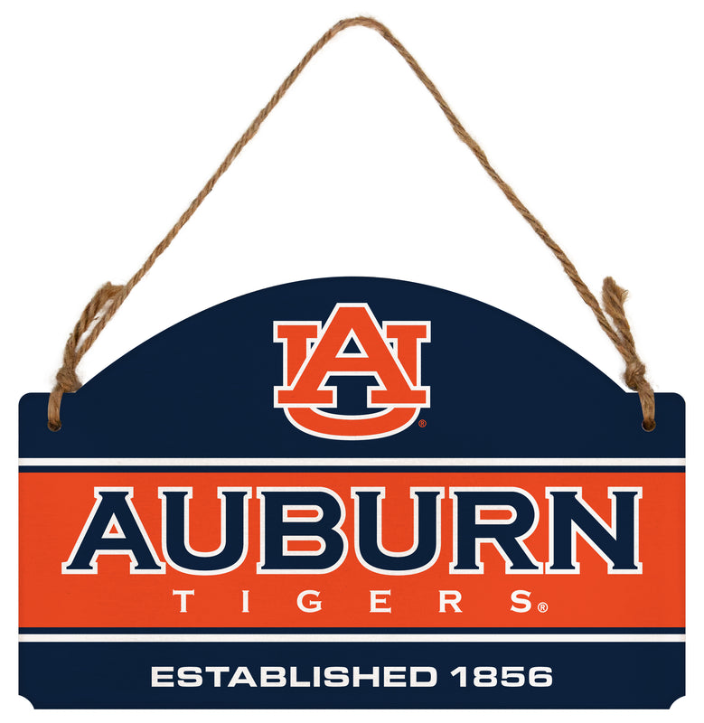 Auburn Tigers Flat Wood Sign with Hanging String - Officially Licensed Collegiate Product