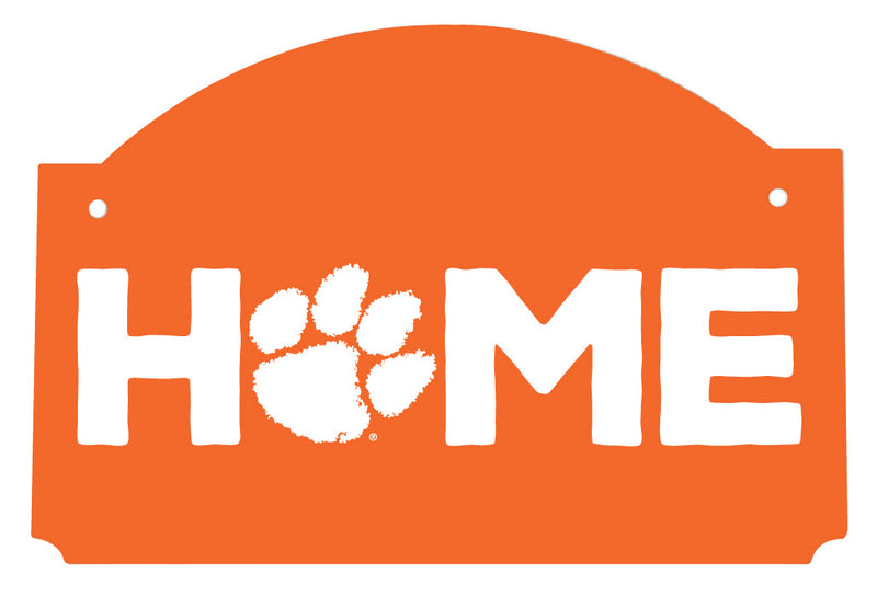 Clemson Tigers Wood sign flat with string Officially Licensed Collegiate Product