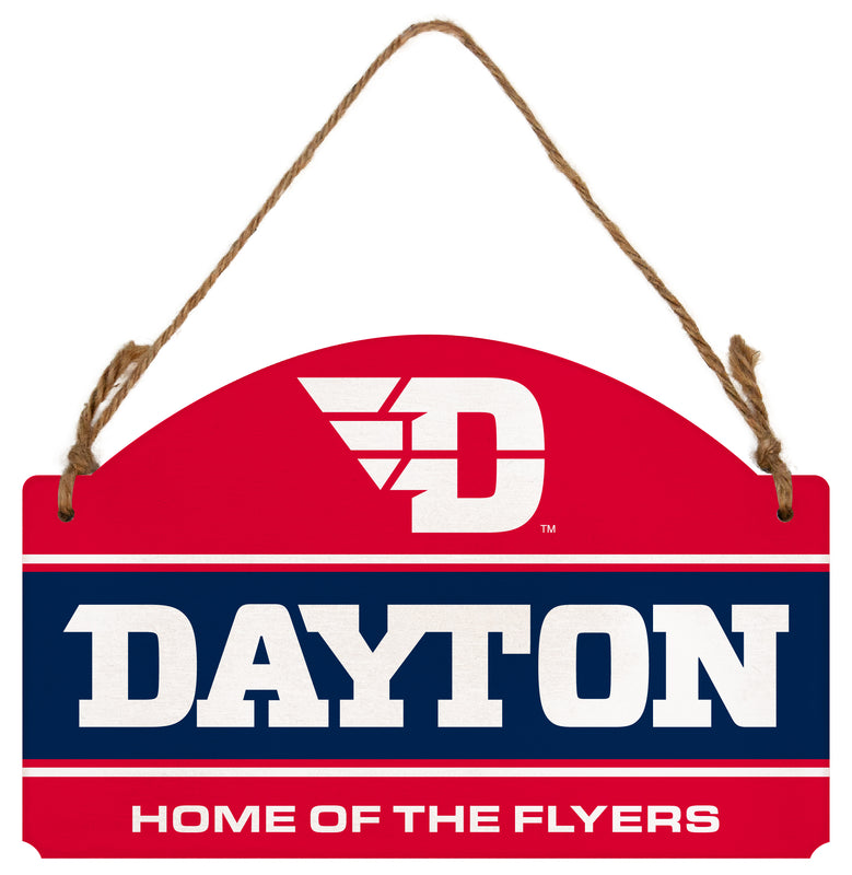 Dayton Flyers Flat Wood Sign with Hanging String - Officially Licensed Collegiate Product