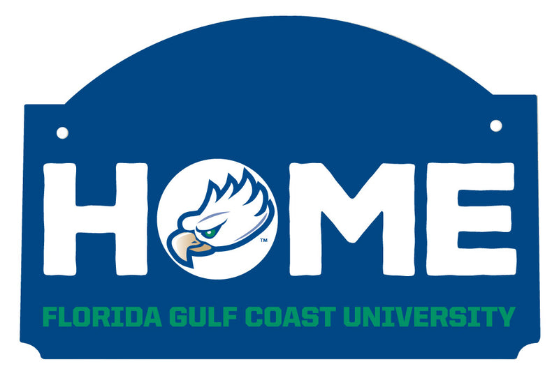 Florida Gulf Coast Eagles Wood sign flat with string Officially Licensed Collegiate Product