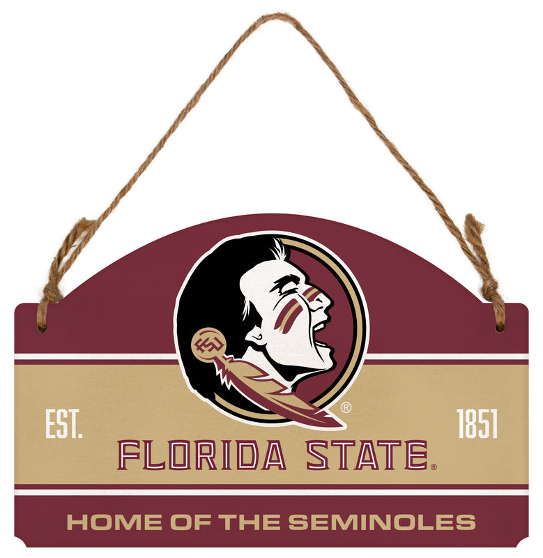 Florida State Seminoles Flat Wood Sign with Hanging String - Officially Licensed Collegiate Product