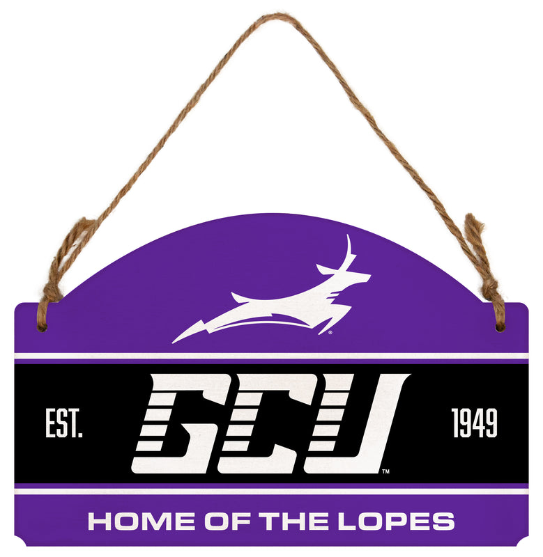 Grand Canyon University Lopes Flat Wood Sign with Hanging String - Officially Licensed Collegiate Product
