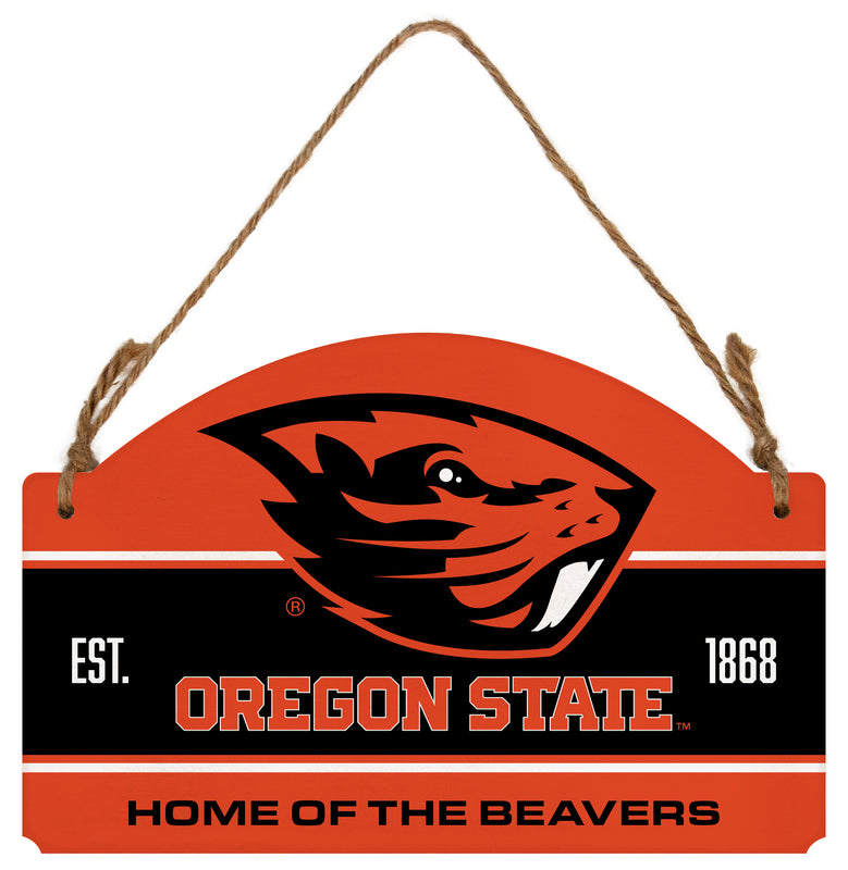 Oregon State Beavers Flat Wood Sign with Hanging String - Officially Licensed Collegiate Product