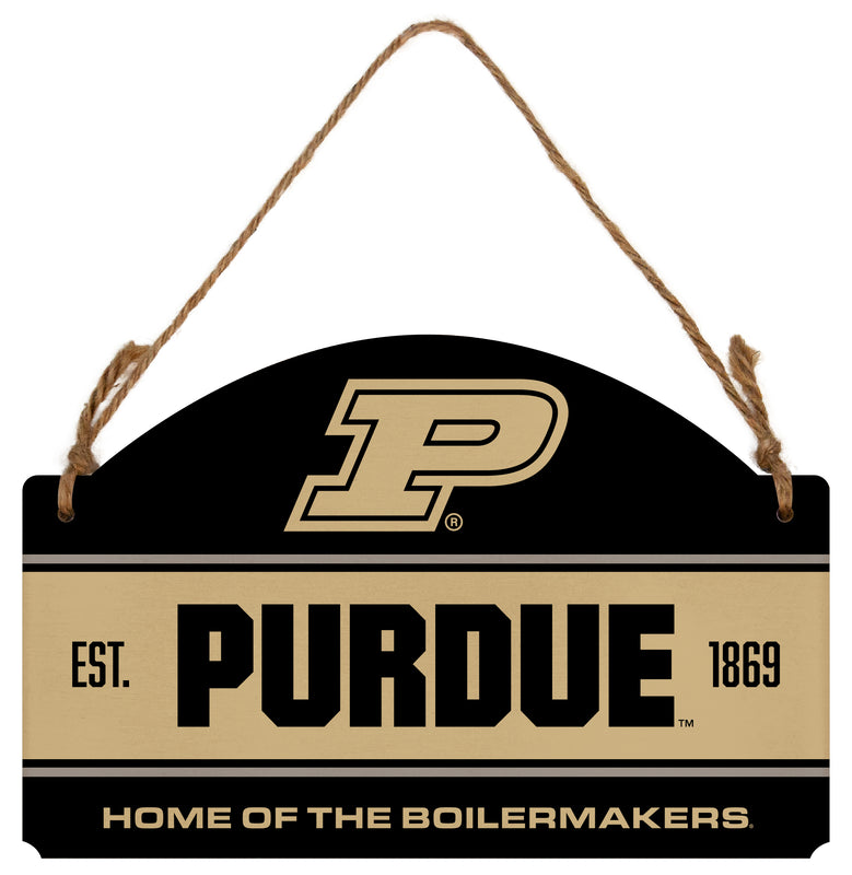 Purdue Boilermakers Flat Wood Sign with Hanging String - Officially Licensed Collegiate Product
