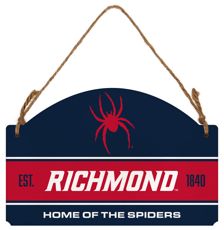Richmond Spiders Flat Wood Sign with Hanging String - Officially Licensed Collegiate Product