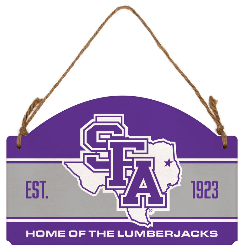 Stephen F. Austin State University Flat Wood Sign with Hanging String - Officially Licensed Collegiate Product