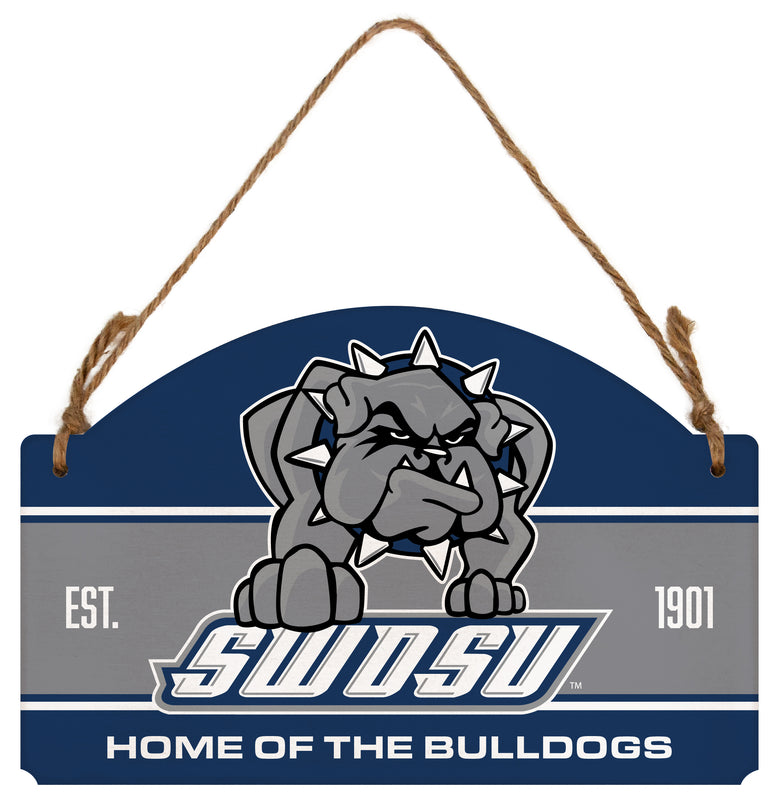 Southwestern Oklahoma State University Flat Wood Sign with Hanging String - Officially Licensed Collegiate Product