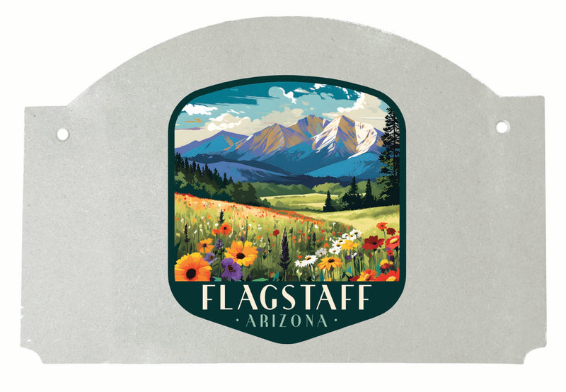 Flagstaff Arizona Design C Souvenir Wood sign flat with string