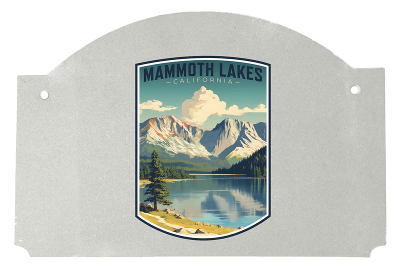 Mammoth Lakes California Design C Souvenir Wood sign flat with string