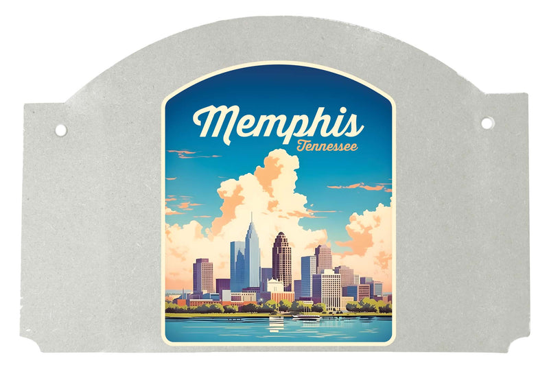 Memphis Tennessee Design A Souvenir Wood sign flat with string