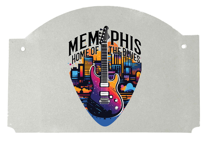 Memphis Tennessee Design B Souvenir Wood sign flat with string