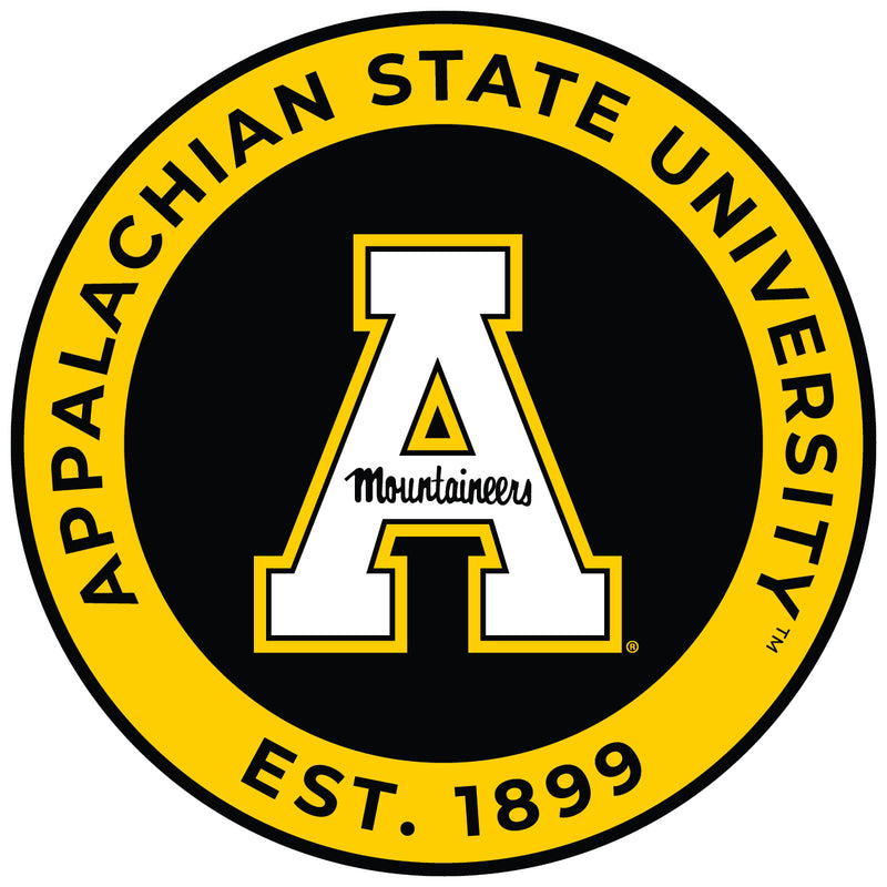 Appalachian State Round Vinyl Decal Sticker Officially Licensed Collegiate Product 2-Inch